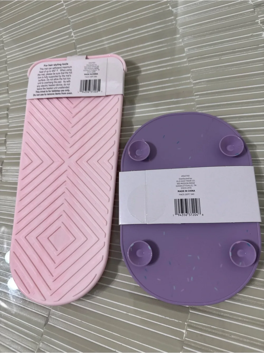 Silicone Makeup Brush Washer & Heat Pocket Set - Pink & Lavender